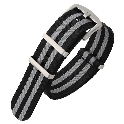 007 Inspired Watch Strap Black & Gray - Hands On Time