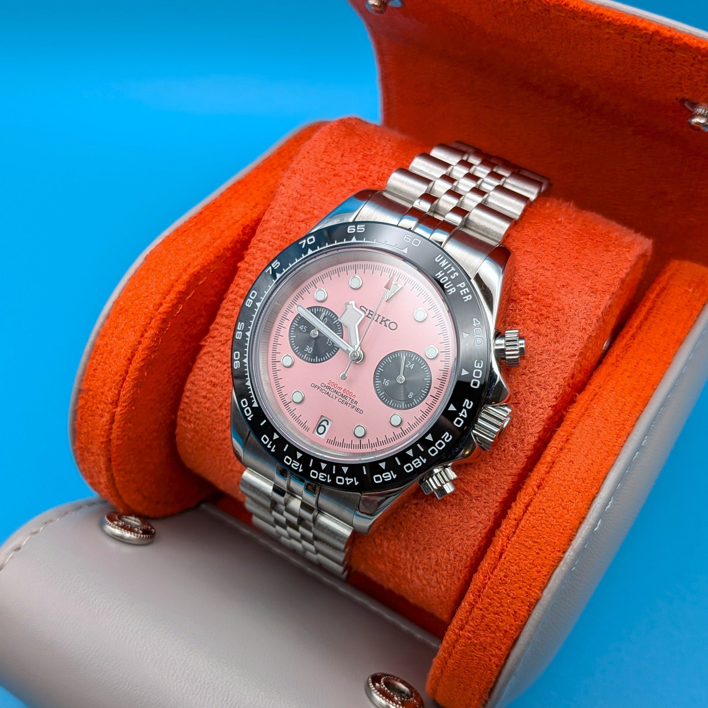Classic Chronograph Bold Color Timeless Presence
