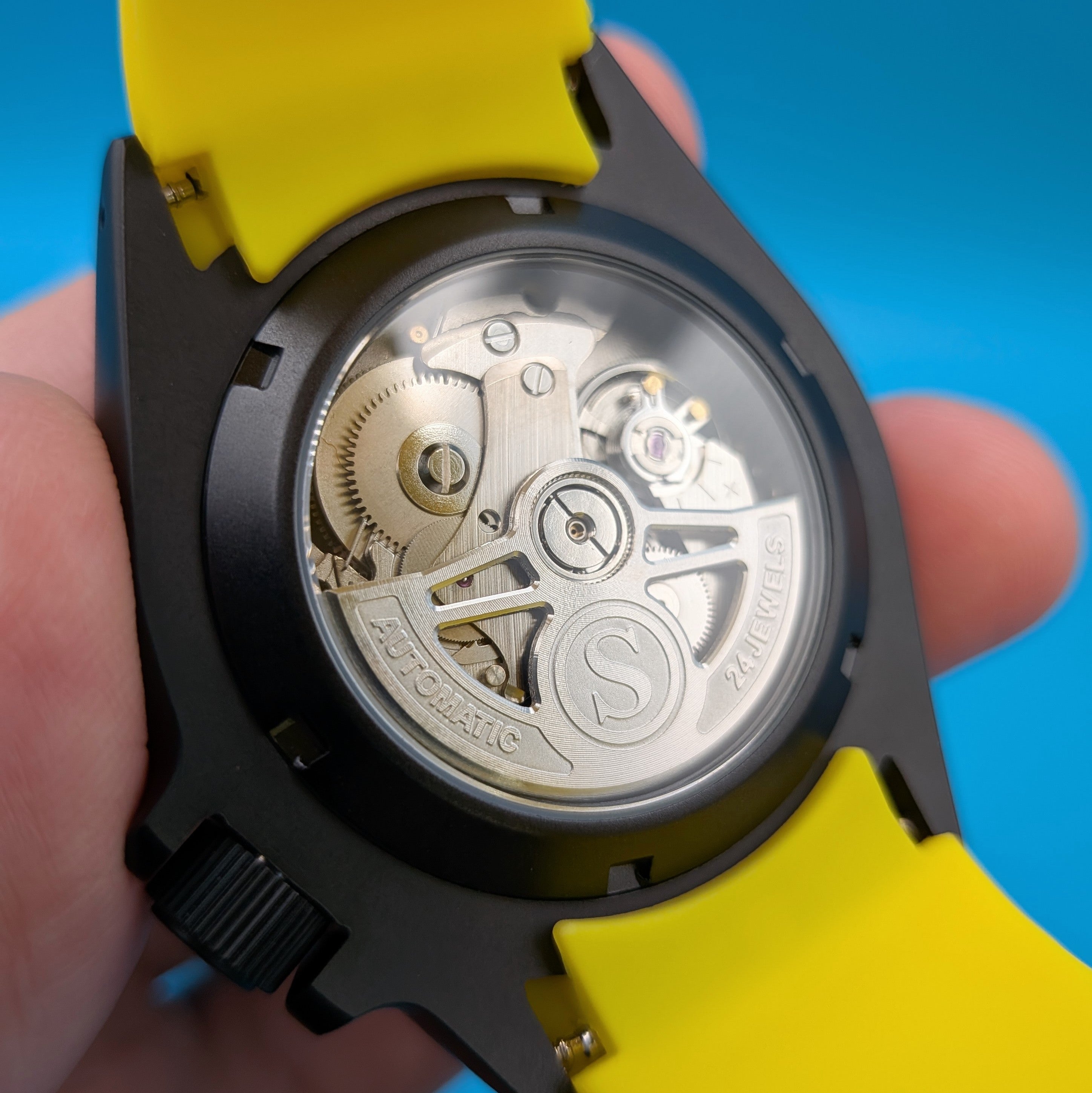 Automatic Diver Black & Yellow Adventure Edition Watch