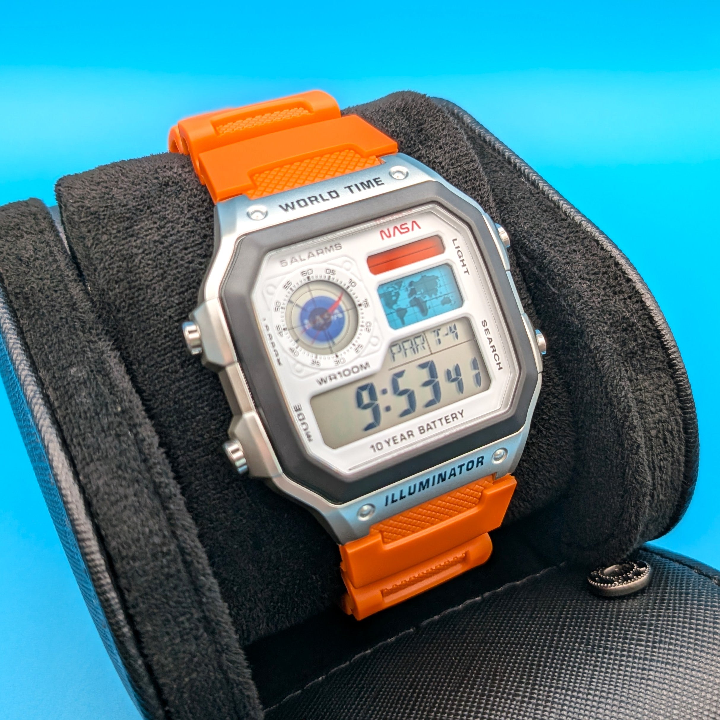 Casio AE-1200 Mod NASA Inspired Orange Strap