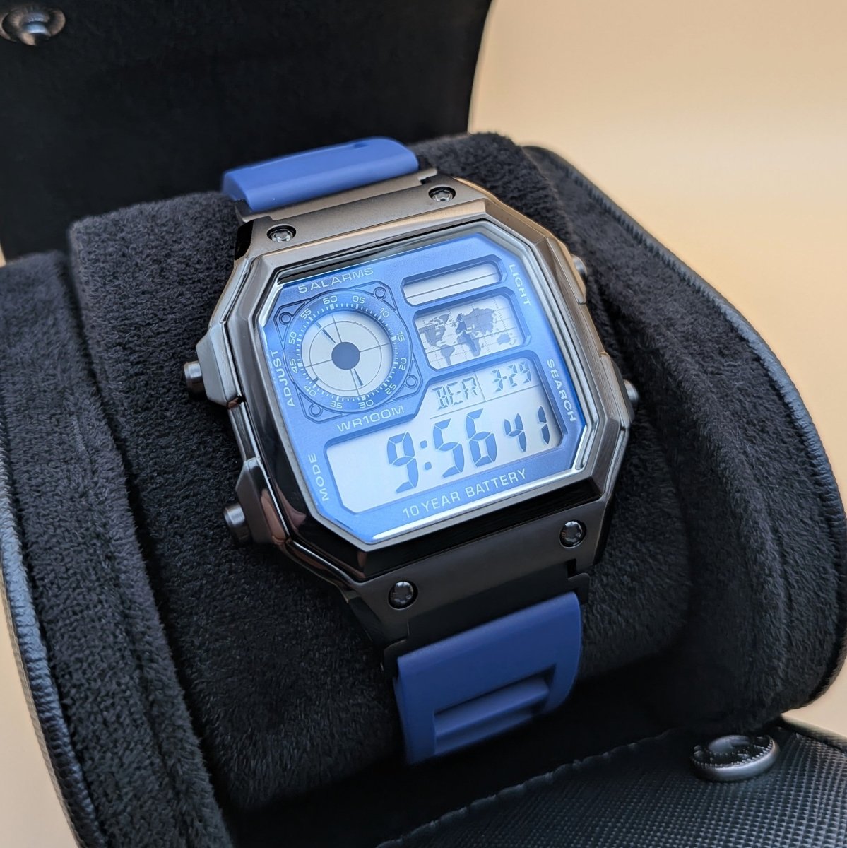 Casio AE-1200 Mod Blue & Black Edition - Hands On Time