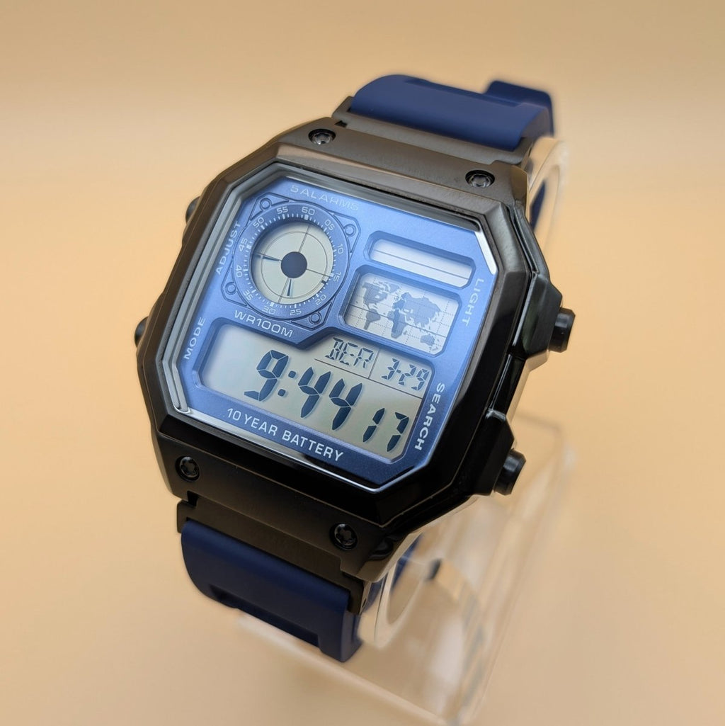 Casio AE-1200 Mod Blue & Black Edition - Hands On Time