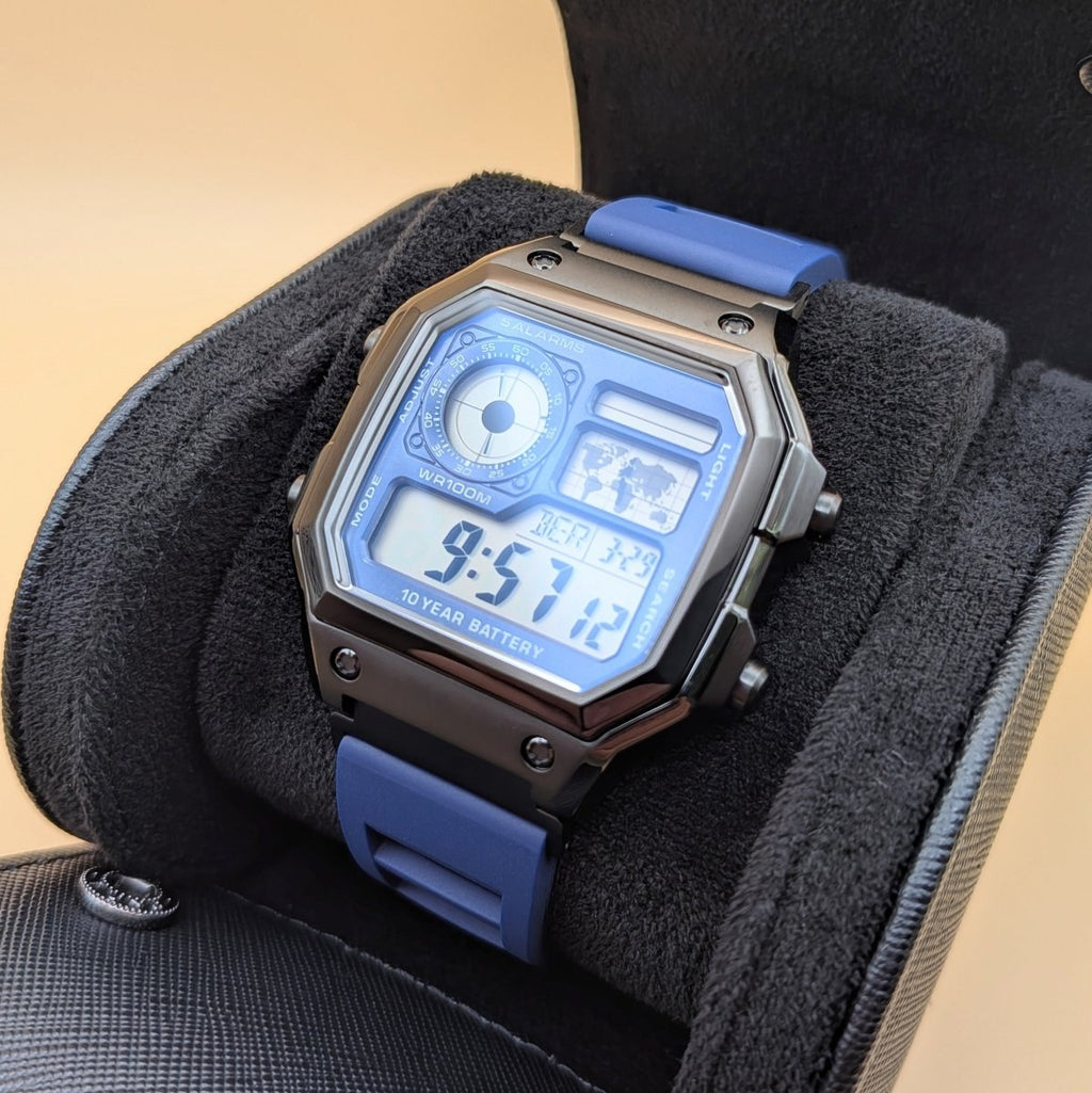 Casio AE-1200 Mod Blue & Black Edition - Hands On Time