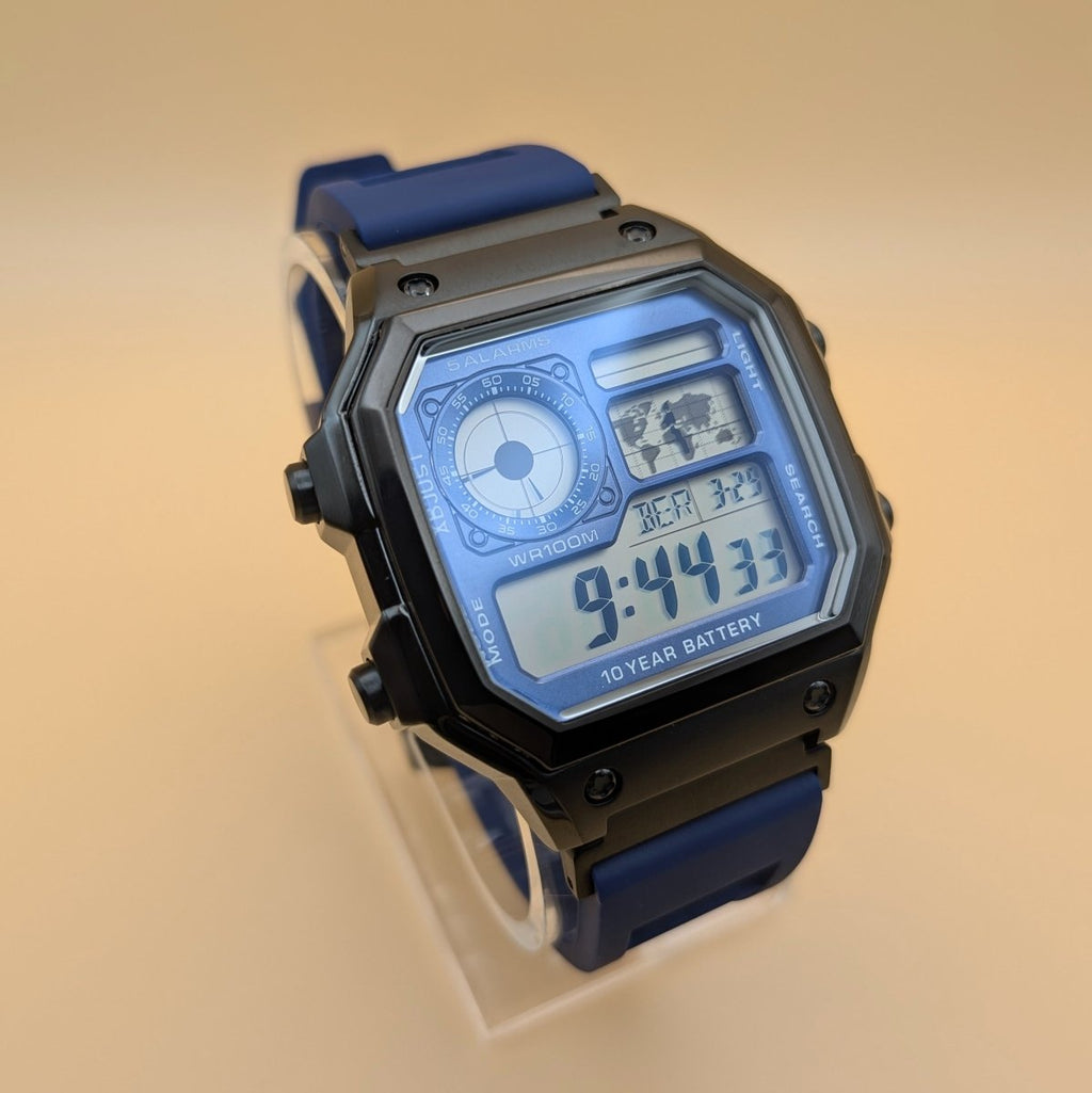 Casio AE-1200 Mod Blue & Black Edition - Hands On Time