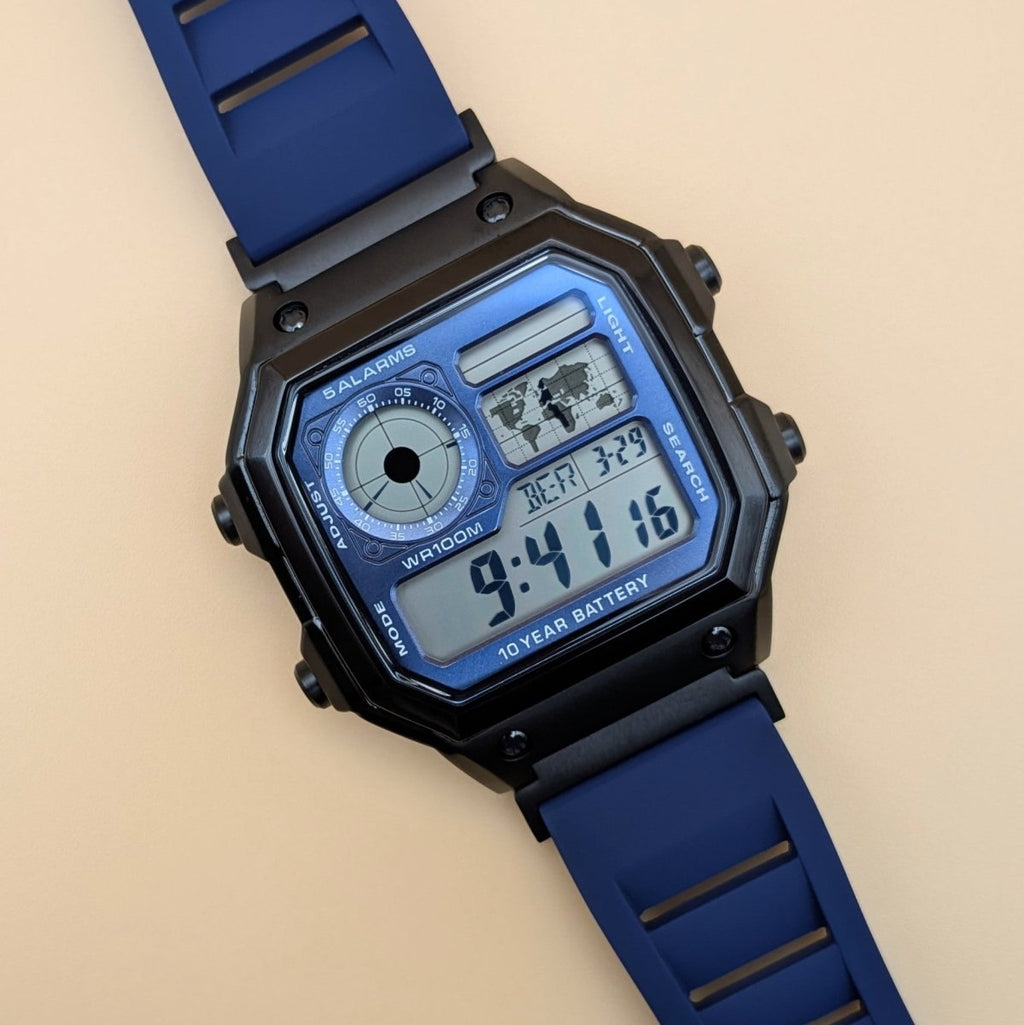 Casio AE-1200 Mod Blue & Black Edition - Hands On Time
