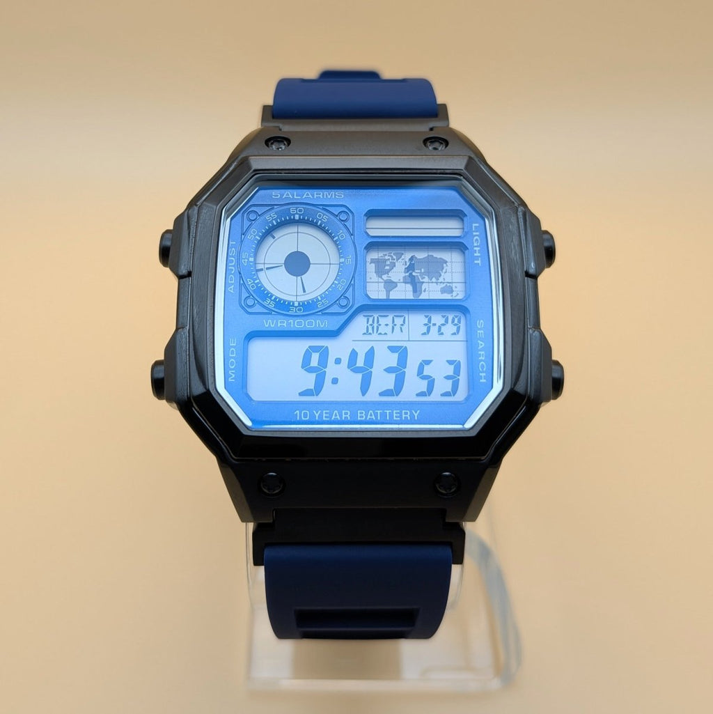 Casio AE-1200 Mod Blue & Black Edition - Hands On Time
