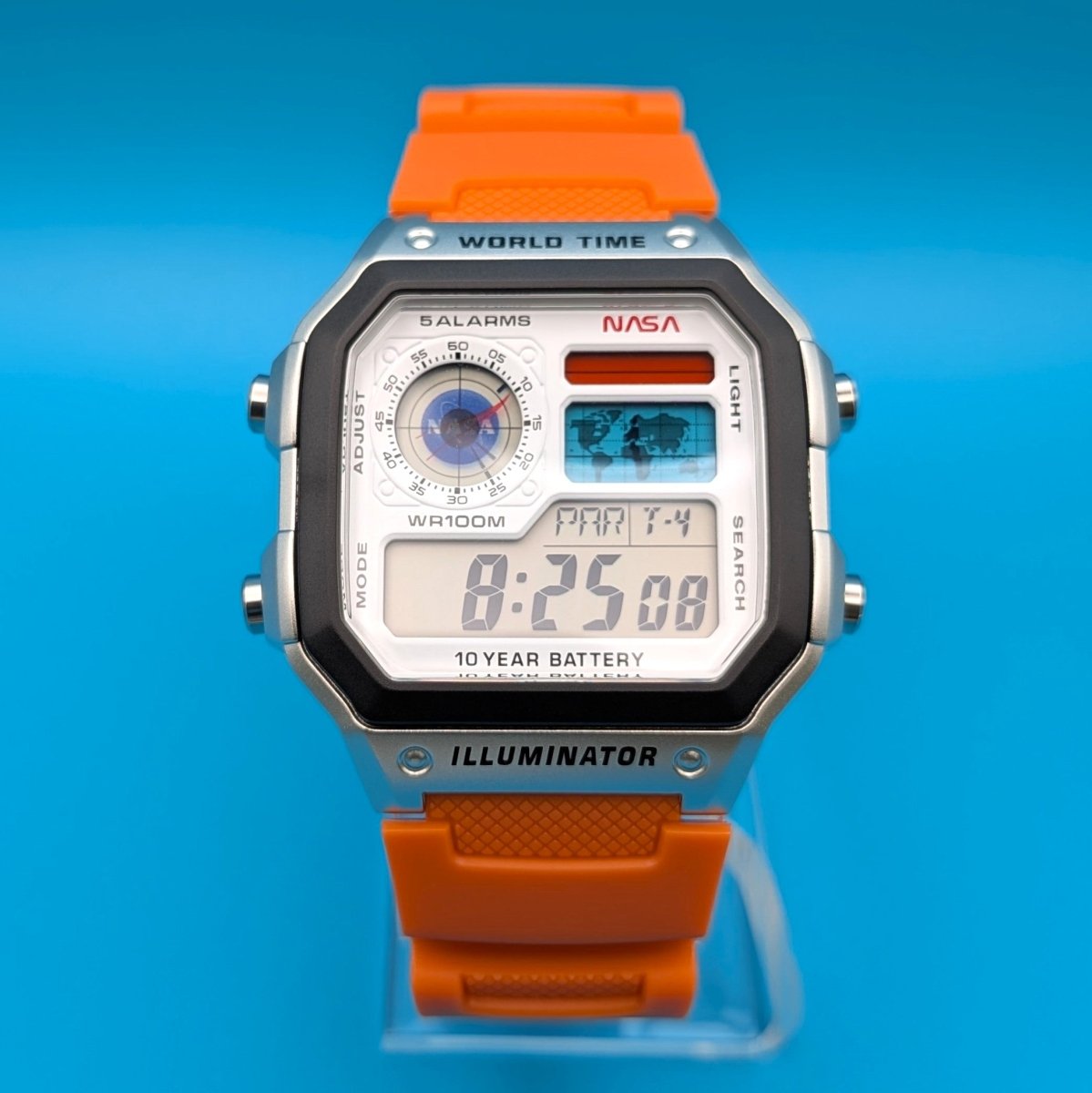 Casio AE-1200 Mod NASA Inspired Orange Strap - Hands On Time