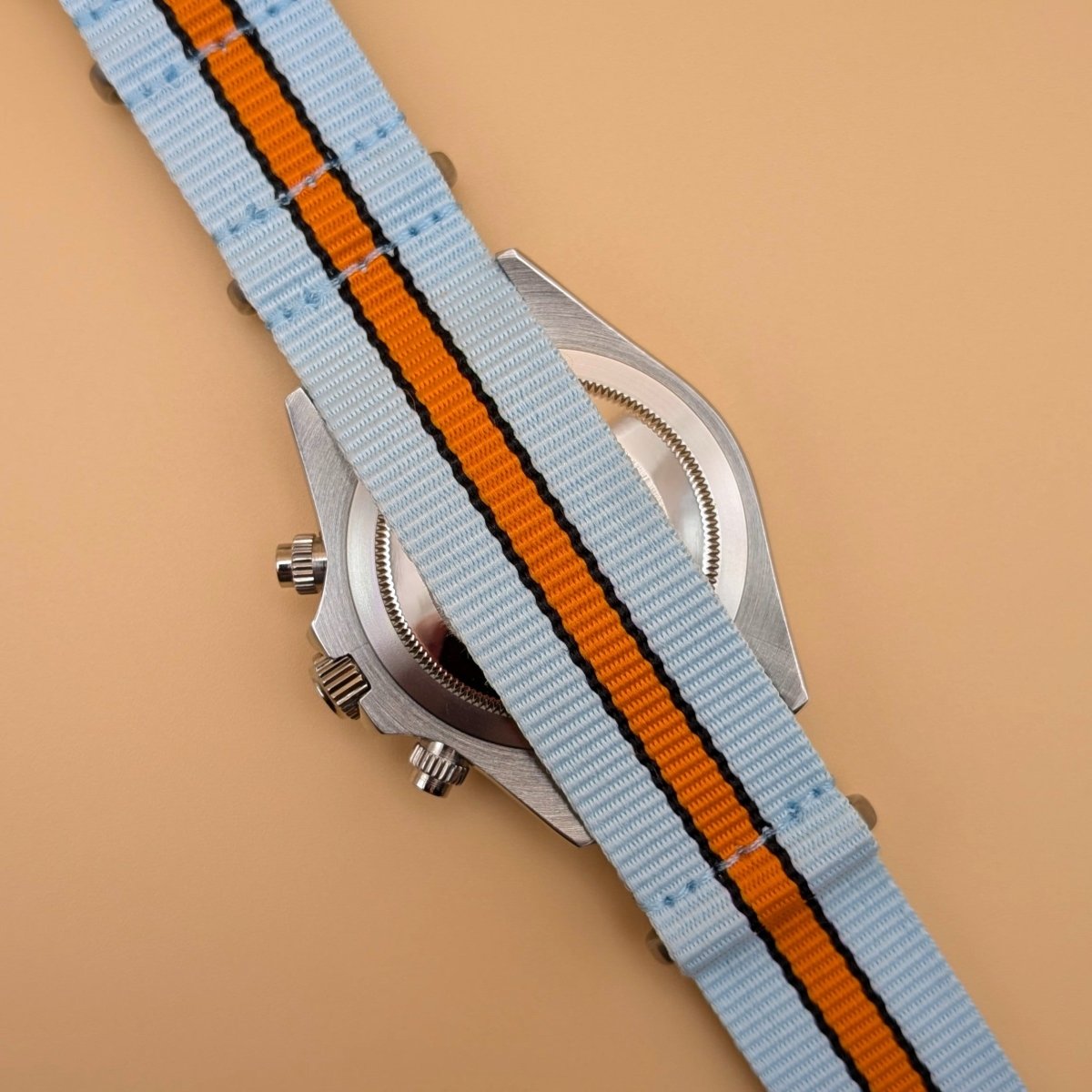 Gulf Racing Inspired Chronograph - Hands On Time
