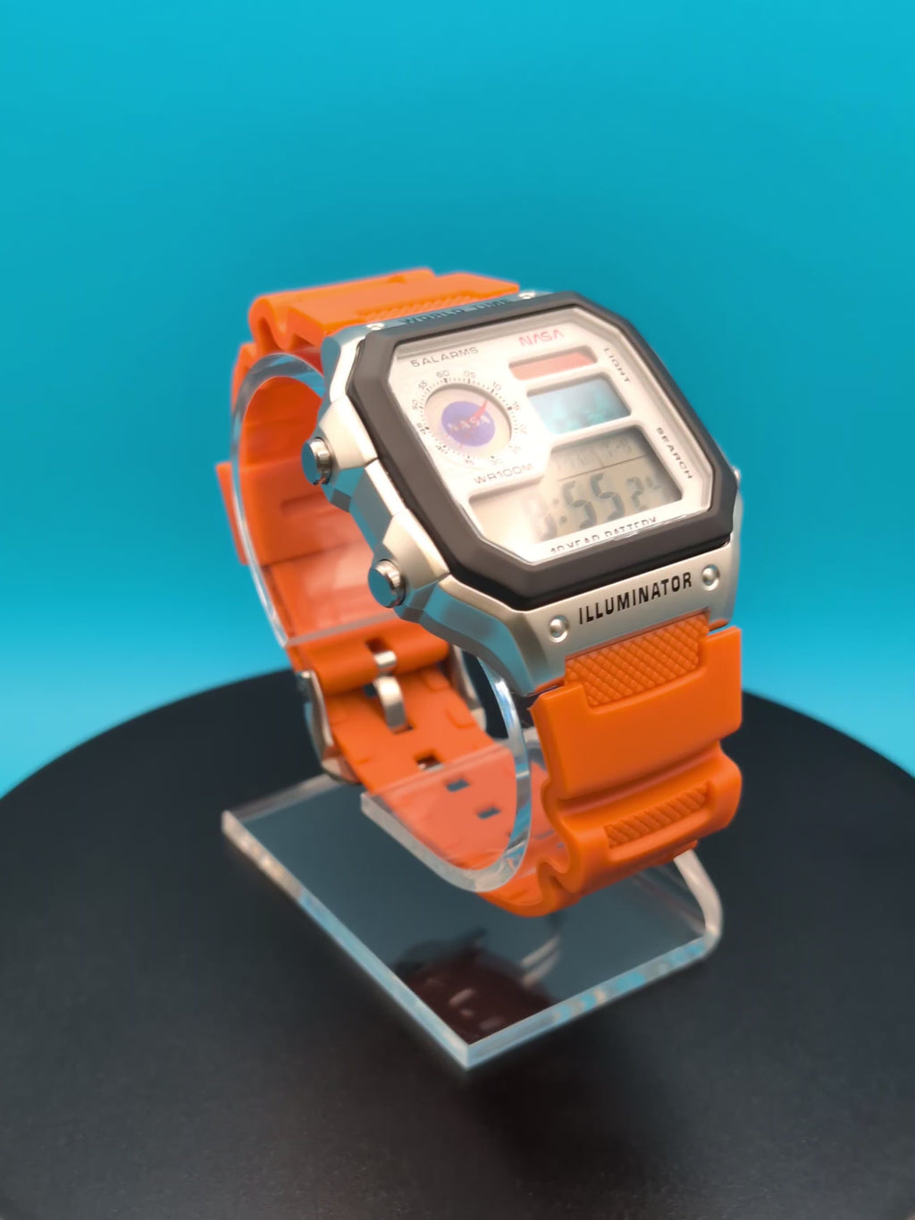 Casio AE-1200 Mod NASA Inspired Orange Strap