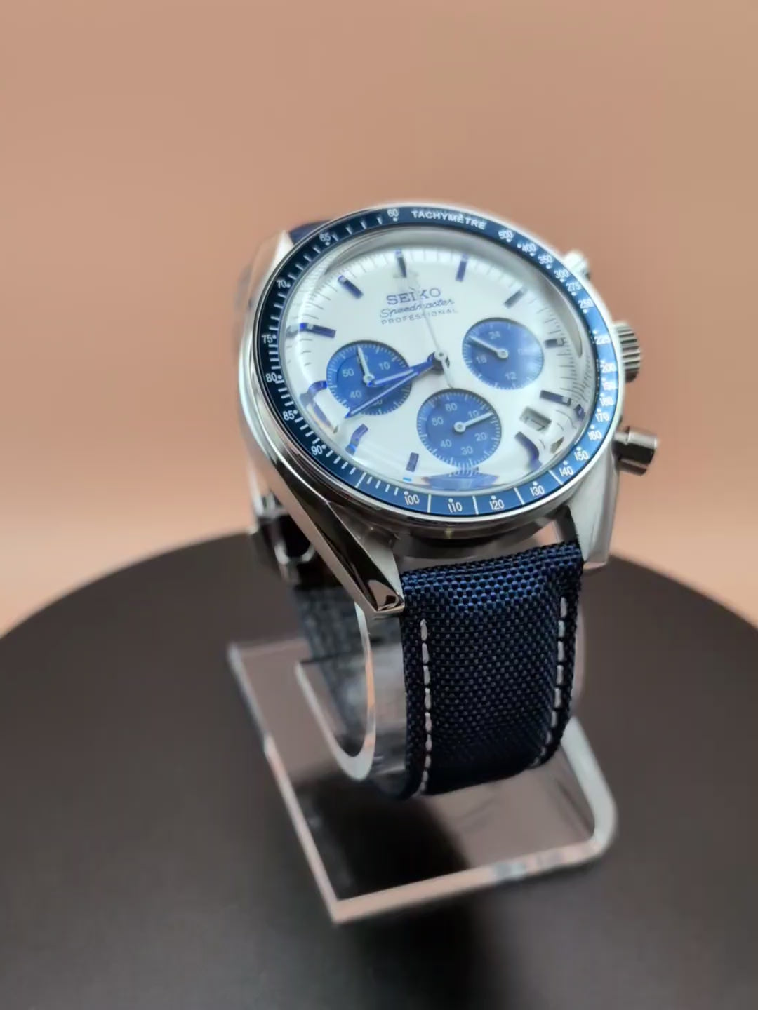 Blue Chronograph Clean Design Pure Precision