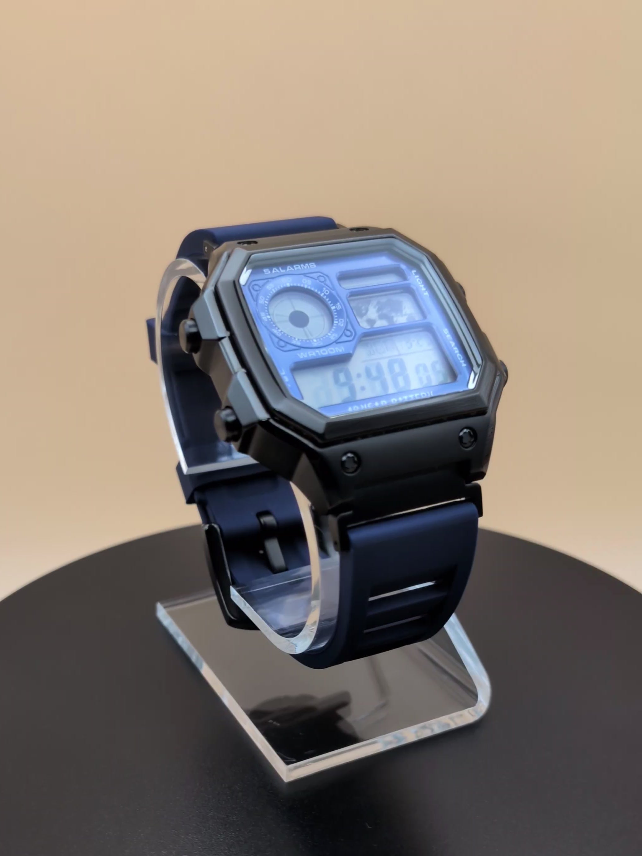 Casio AE-1200 Mod Blue & Black Edition