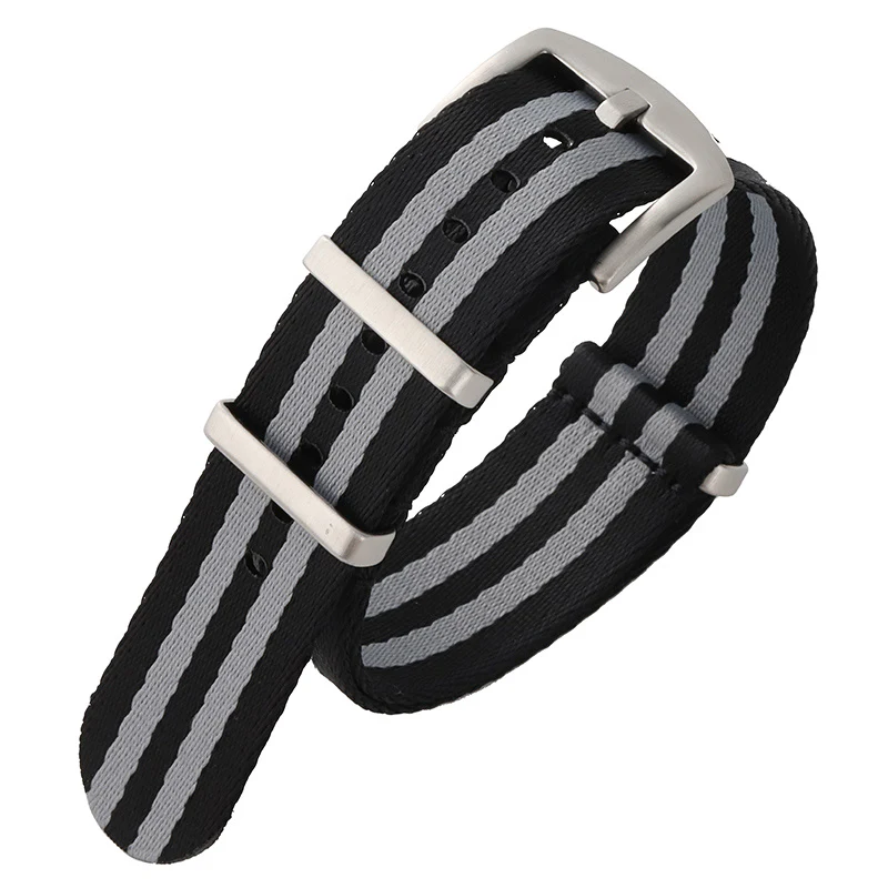 007 Inspired Watch Strap (Black/Gray)
